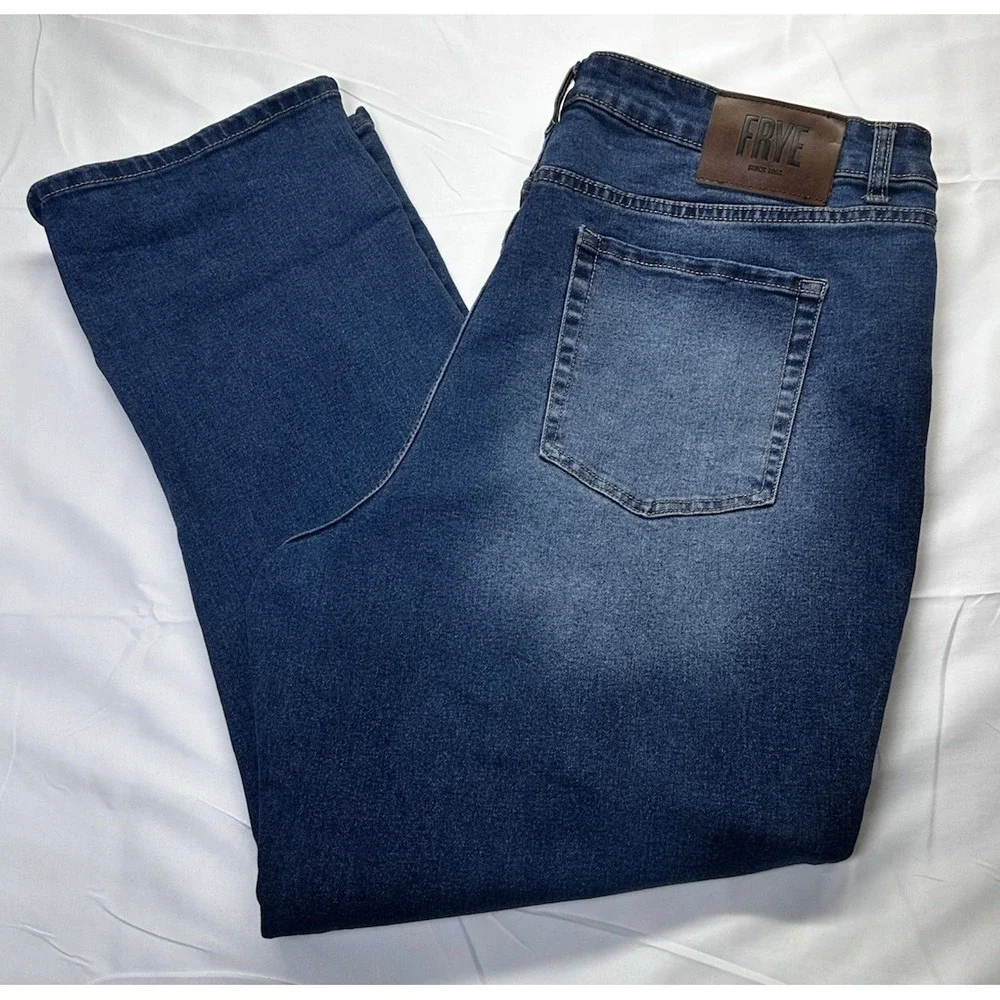Frye Women's High-Rise Amari Jeans Blue Denim Women's Size 16/34 Comfort Stretch